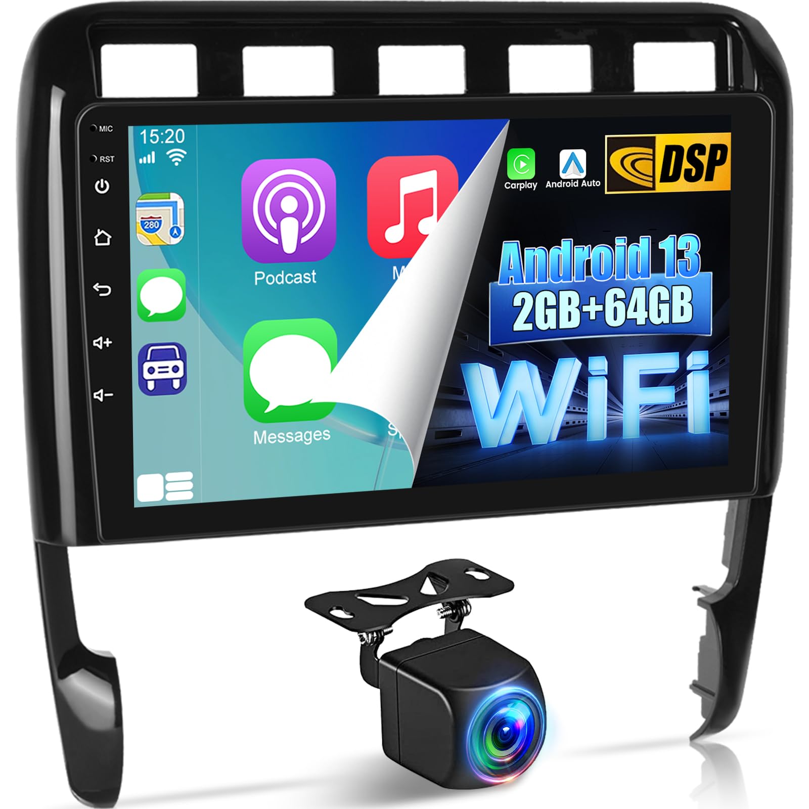 Amazon.com: NHOPEEW Android Carplay Radio for Porsche Cayenne 2003